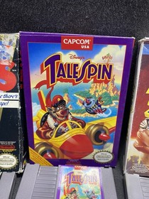 Nintendo NES Game Lot Shatterhand Wurm TaleSpin Jaws MVP Baseball w/ Boxes Cib