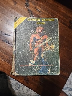 Dungeon Masters Guide, Gary Gygax Advanced D&D book 1979 rough condition 