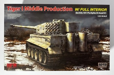 RARE Parts Sealed RFM 5010 1/35 Scale Sd.Kfz. 181 Tiger I Ausf E w/Full Interior