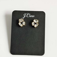 New Jcrew Glass Floral Stud Earrings Gift Retro Women Party Vacation Jewelry
