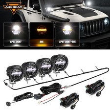 4Pcs AUXBEAM 4" 110W LED Work Light Bar SPOT Offroad Ditch Driving Fog Pods DRL