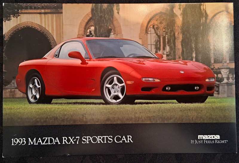 1993-95 Mazda RX-7 (FD) Original Print Ad Postcards. Set Of 3.