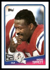 Andre Tippett 1988 Topps #186 Patriots NFL READ FREE SHIPPING AutographDen