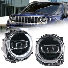 Paar LED Scheinwerfer für Jeep Renegade 2014-2021 mit Abblendlicht Tagfahrlicht