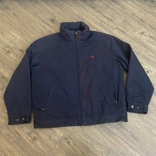 Polo Ralph Lauren Harrington Bomber Jacket Full Zip Fleece Lined Mens XLARGE XL