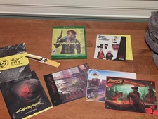 Cyberpunk 2077 Xbox One 2-Disc Game Set with Map, Postcards, and Extras