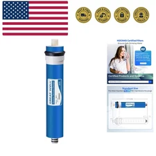 Greatwell NSF Certified Reverse Osmosis Membrane 75 GPD 11.75” X 1.75”, Repla...
