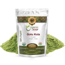 Organic Way Gotu Kola Powder - Organic, Kosher  USDA Certified