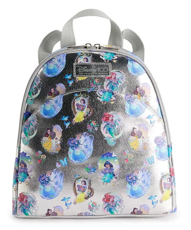 Disney Princesses 100th Silver Metallic Multi All Over Print  display picture 3