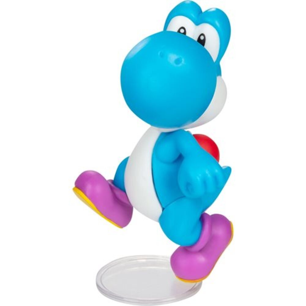 World of Nintendo Super Mario Light Blue Yoshi 2.5-Inch Mini 40994