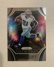 2019 Panini Prizm Football Fireworks #FW-EE Ezekiel Elliott.  Dallas Cowboys