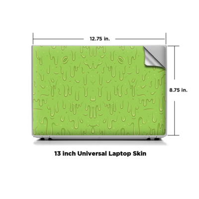 Skin MacBook Air 13 Pouces Retina - Dripping Cartoon Slime Green - Itsaskin