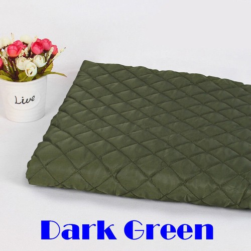 Quilted Polycotton Fabric Nylon Backed Diamond Shaped Quilting Padded Sewing DIY - Picture 11 of 20