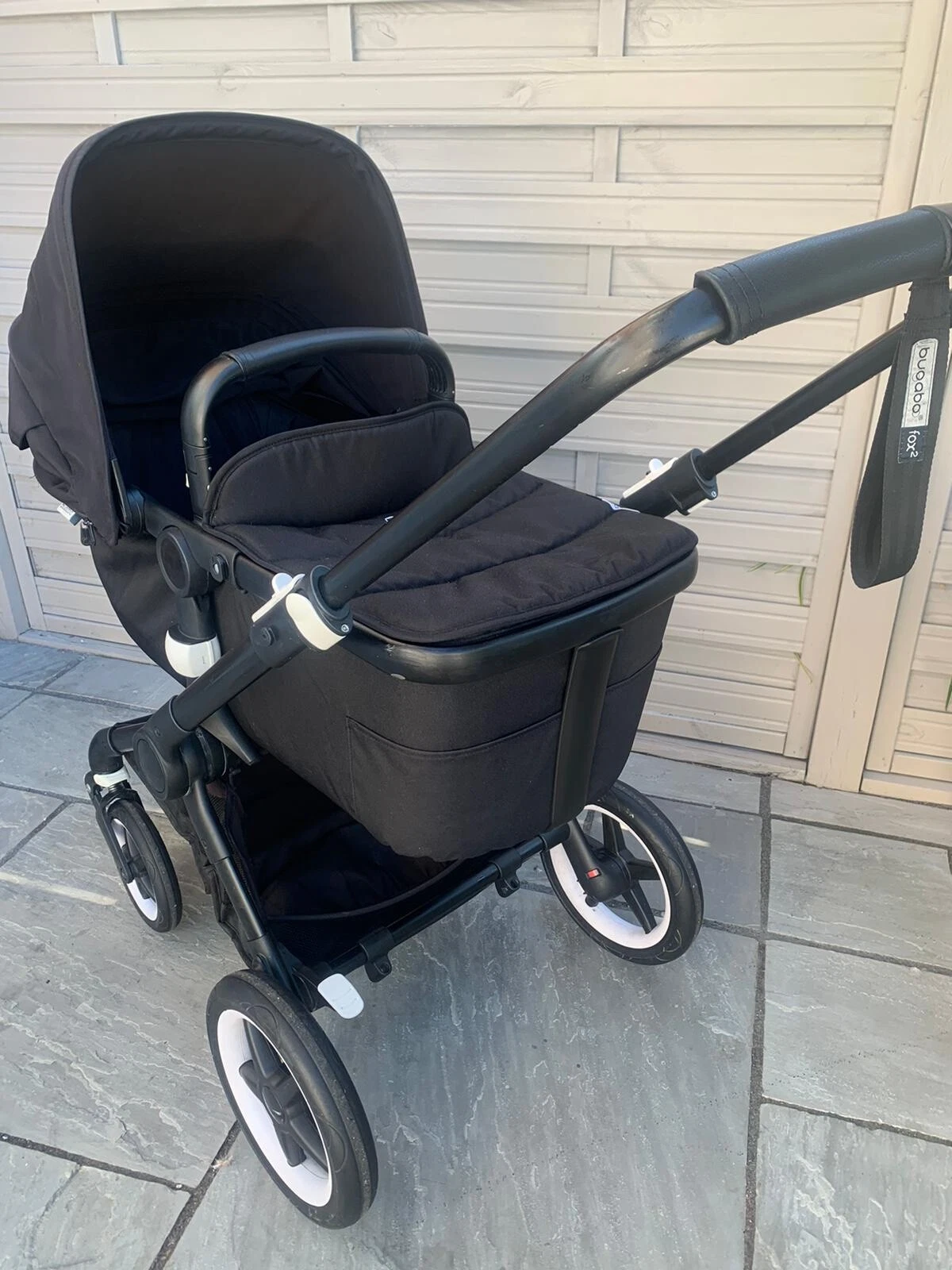 Bugaboo Fox Pushchair - all terrain. Black and grey steele