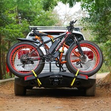 Gearantics 2 E-Bike Rack for Tow Hitch Mount–2-Bike Platform Rack for Cars SUVs