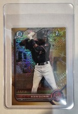 2022 Bowman Chrome Alvin Guzman #BCP-18 Gold Mojo /50