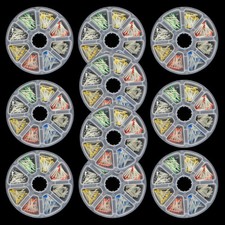 800x Dental Glass Quartz Fiber Post Thread Screw Resin Posts Φ1.2 /1.4 /1.6 /1.8