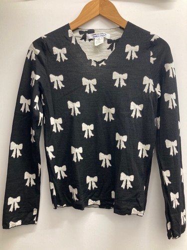 Comme des Garçons, Comme des garcons Vintage Pullover schwarz-weiß Schleife Design