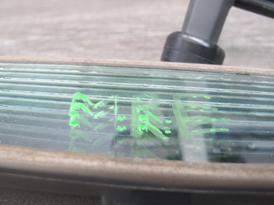 88-91 MAZDA RX7 FC3S CONVERTIBLE ATENUACIÓN MANUAL INTERIOR ESPEJO RETROVISOR OEM Foto 2 de 4