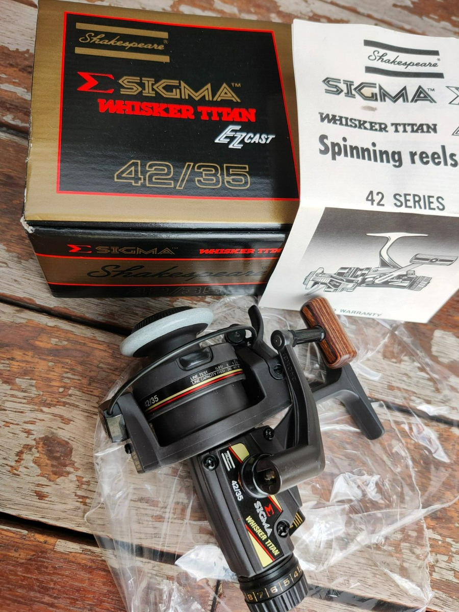 SHAKESPEARE SIGMA WHISKER TITAN EZCAST 42/35 FISHING REEL NEW IN
