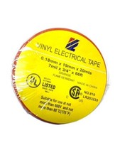 New Vinyl Orange Electrical Tape No. 810 LR203233 UL Listed 3/4 x 66' Roll