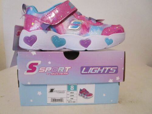 S Sport By Skechers Toddler Girls Laura Hearts Print Sneakers Pink Size 8