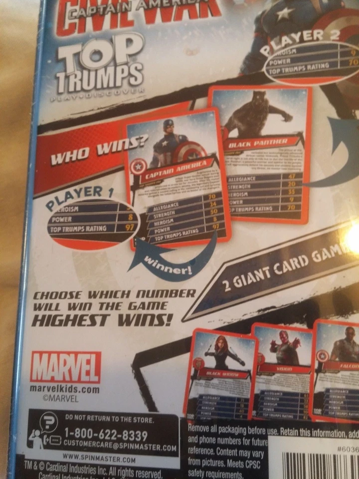 NWT MARVEL CIVIL WAR COLLECTABLE TIN & CARD GAME - Image 2 of 4