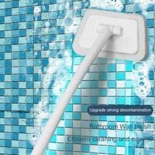 Versatile Long-Handled Bathroom Wall Brush for Efficient Household Cleaning