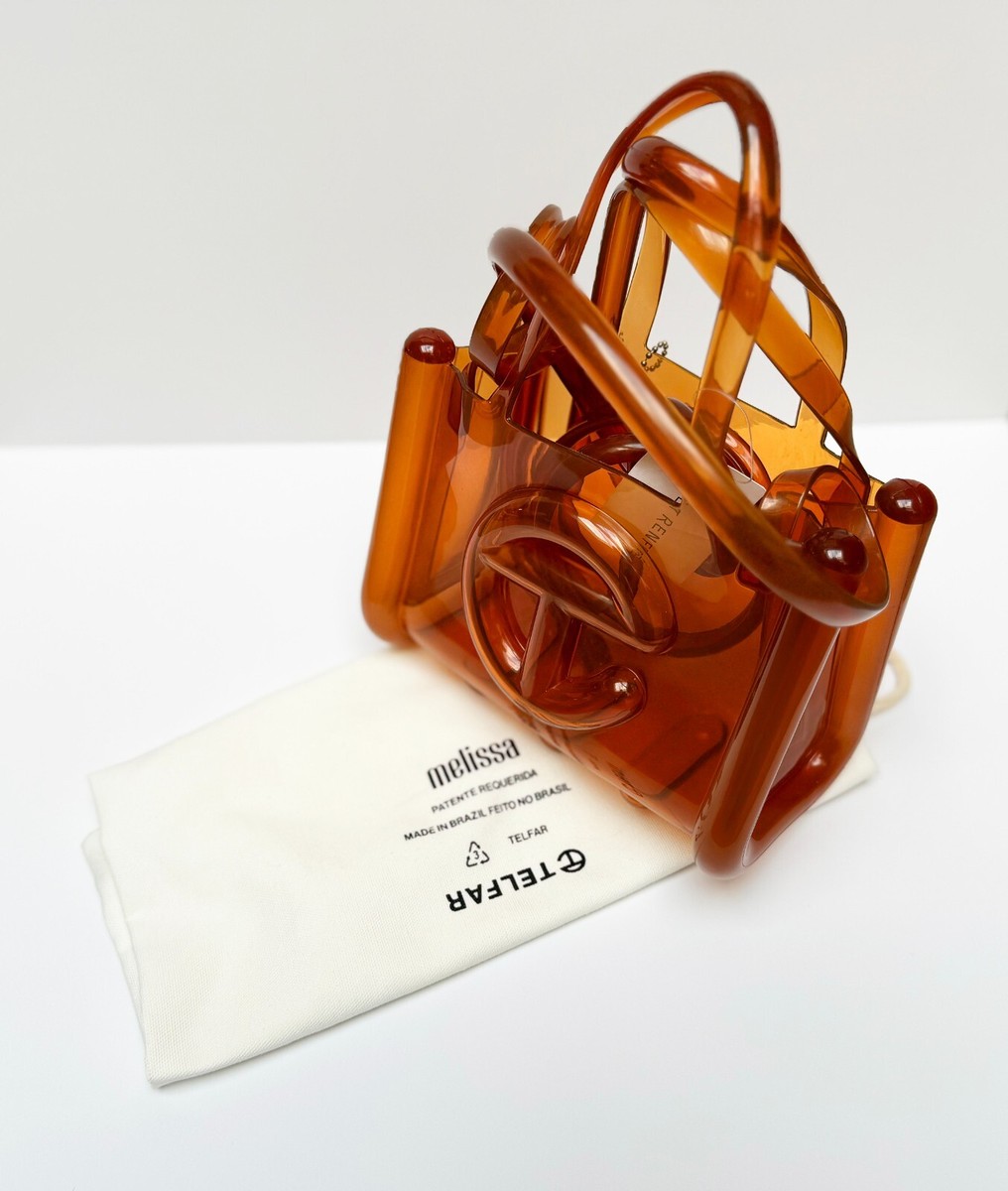 Melissa X Telfar Small Jelly Shopper - Clear brown NWT. | eBay