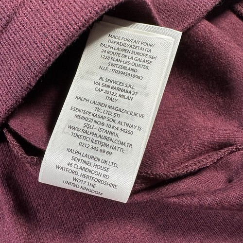 POLO RALPH LAUREN Mens Red Estate Rib Quarter Zip SIZE LARGE BNWT Authentic - Picture 12 of 14