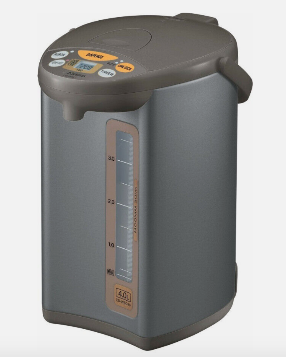 Zojirushi Water Boiler & Warmer 135 oz. / 4.0 Liters Silver Dark