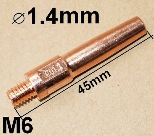10 Stck. japanischer Stil MIG/MAG Schweißen industrieller Kontakt SPITZE Länge: 40 mm 45 mm - Bild 18 von 19
