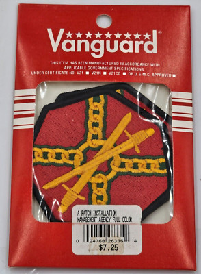 VTG VANGUARD US ARMY INSTALLATION MANAGEMENT AGENCY PATCH SET FULL COLOR