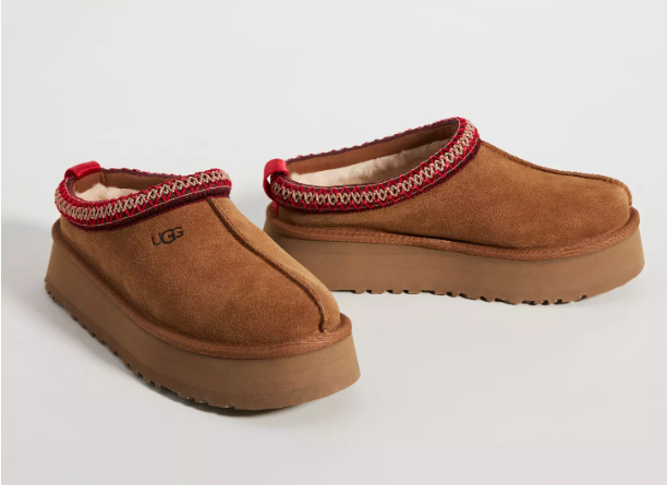New Women's UGG Tazz Platform Slippers CHESTNUT Full Size US FREE SHIPPING