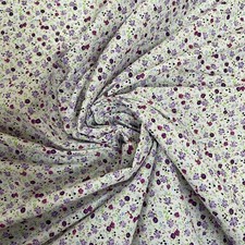 FLORAL POLYCOTTON FABRIC DITSY MEADOW OLD ENGLISH WILD PER METRE  114cm Wide