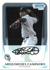 2011 Bowman Chrome Prospects Arquimedes Caminero Florida Marlins #BCP187
