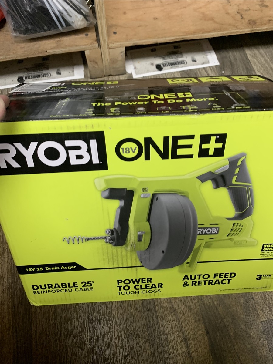 Ryobi P4001 One+ 18V Drain Auger (Tool Only) 33287168927|