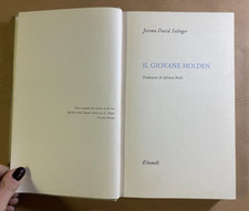 J.D. SALINGER - IL GIOVANE HOLDEN Einaudi Supercoralli (2° Ed 1961) Libro