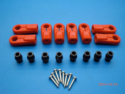 Original Lauterbacher Kugelpfannen-Set rot f. Gewinde M 6 f. Duratrax Firehammer