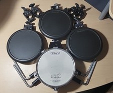Roland 4 Pack - 1x PD-80R  3x PD-8 W/ Clamps  L Rods - Pd 8 80 R 1Y2