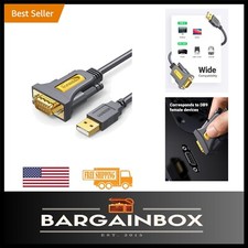 6ft USB to Serial DB9 Male Adapter - High-Speed Data Transfer and Flexibility