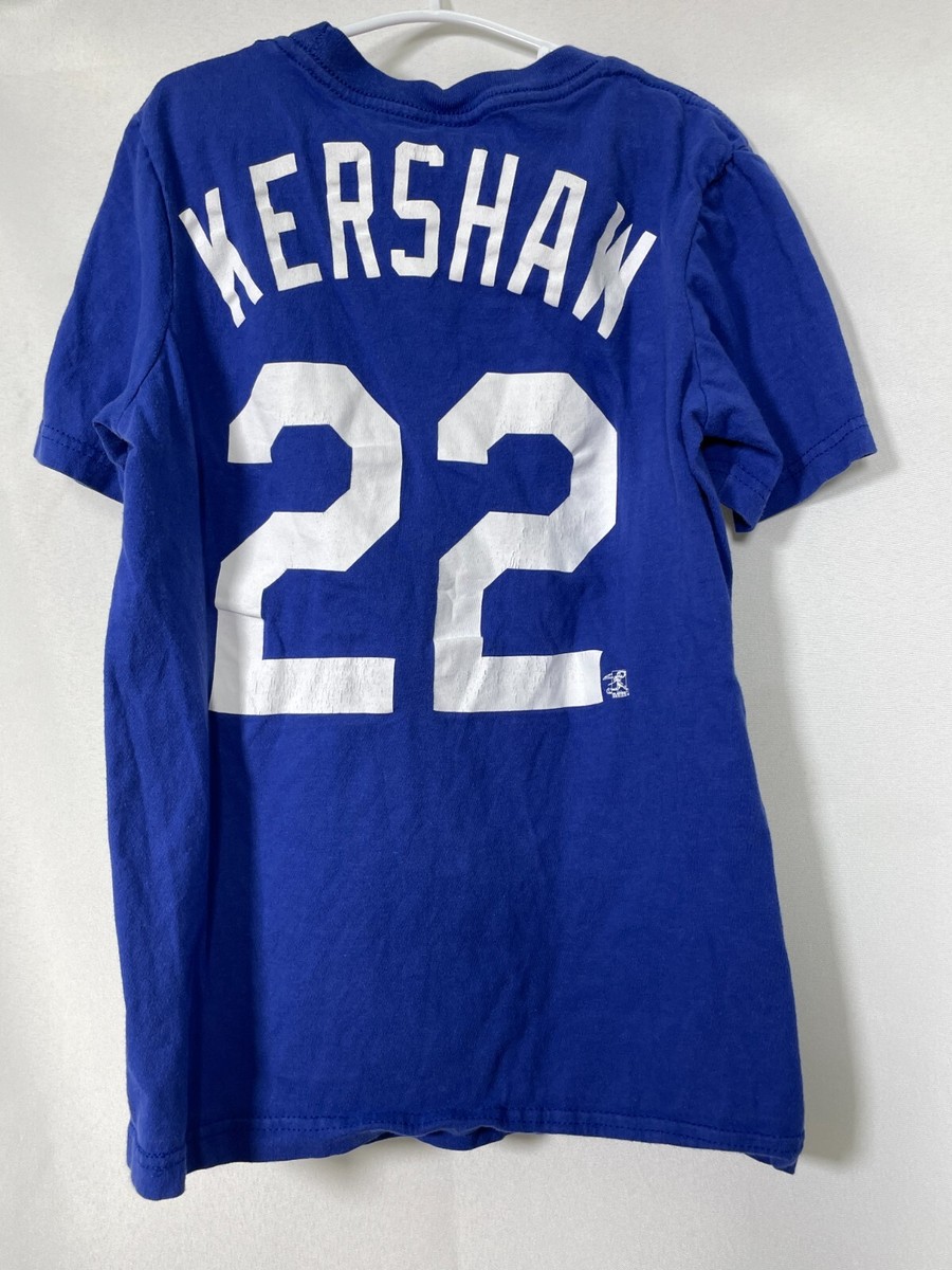 Clayton Kershaw #22 Los Angeles Dodgers MLB Nike Blue Jersey T