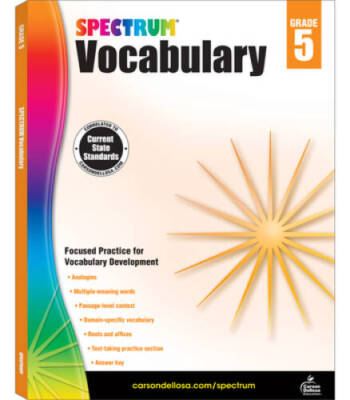 Spectrum Vocabulary, Grade 5 - Paperback By Spectrum - GOOD