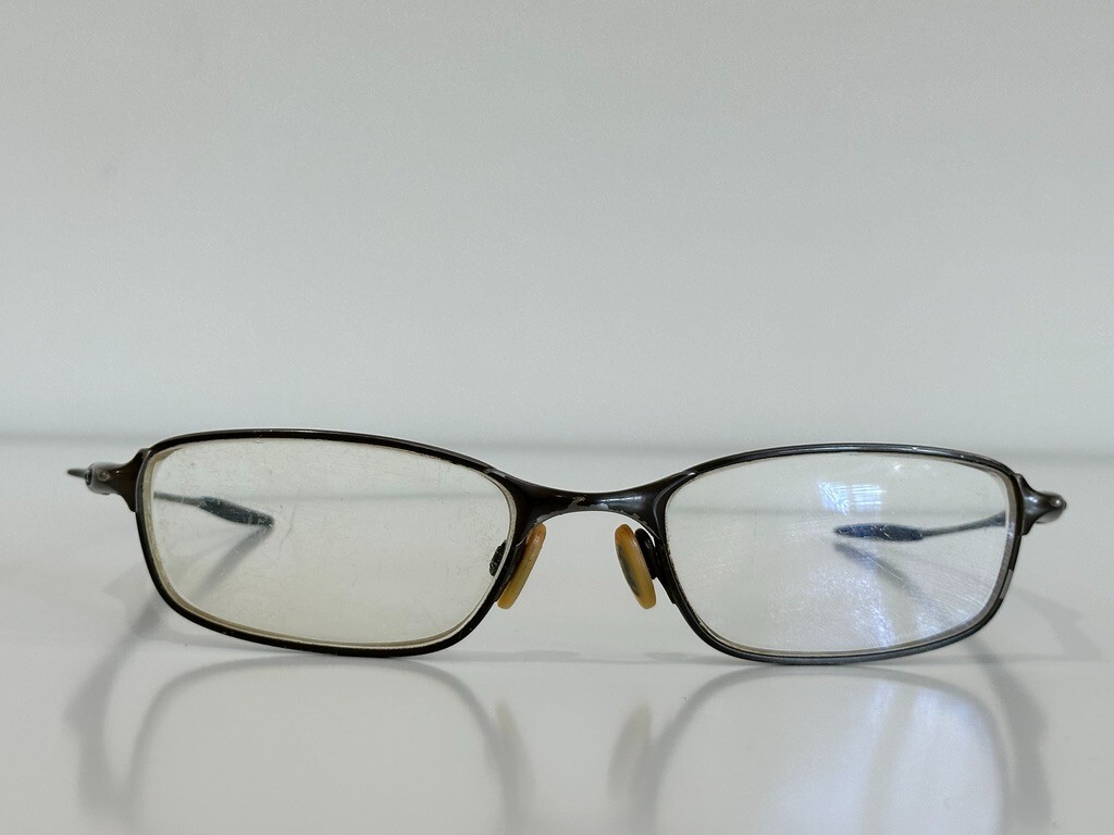 Oakley Chop Top 4.0 Rectangle Olive Chrome Eyeglasses Oakley Chop Top 4.0 Rectangle Olive Chrome Eyeglasses