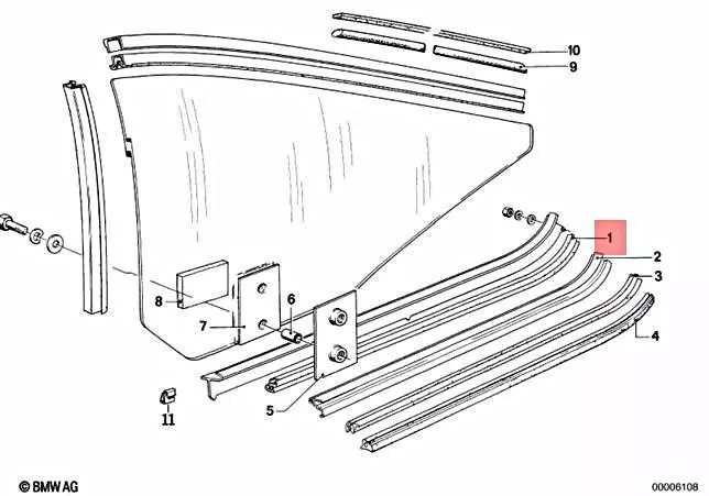 Genuine BMW E24 628CSi 630CS 630CSi 633CSi 635CSi M6 Sealing 