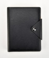 A5 Executive Personal Organiser, Ruled Notebook With Padded Cover, Stud button