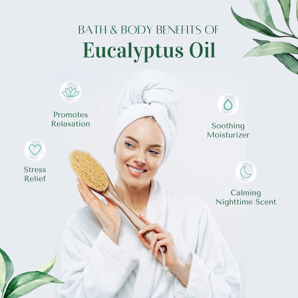 Aceite Esencial de Eucalipto Globulus 100% Puro Envío Gratis Muchos Tamaños Foto 4 de 4