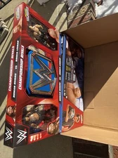 WWE Championship Rivals Playset Includes Champ Belt Roman Reigns & Brock Lesnar