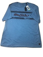 Buffalo David Bitton Mens Blue Graphic Tee T-Shirt Crew XL NWT