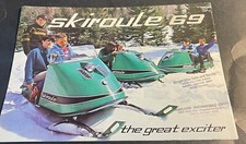 RARE 1969 SKIROULE SNOWMOBILE SALES BROCHURE 6 PAGES NICE Q14